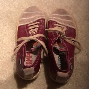 Camper Maroon and Taupe Casual Shoes